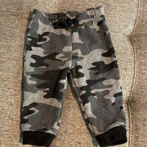 Gray camouflage joggers by First Impressions.